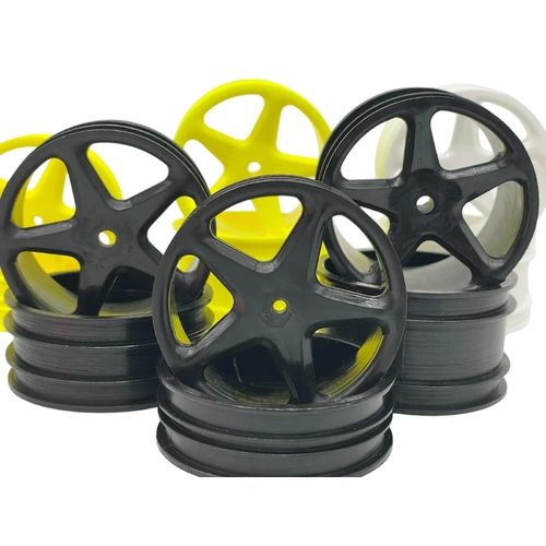Losi XX4 5 Spoke 4WD Set (4pc) - black