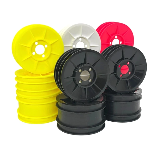Yokomo 94 / YZ10 Dish Wheel Set (4pc) - yellow
