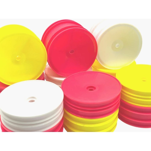 Losi JRX2 Dish Wheel Set NARROW Front (4pc) - yellow