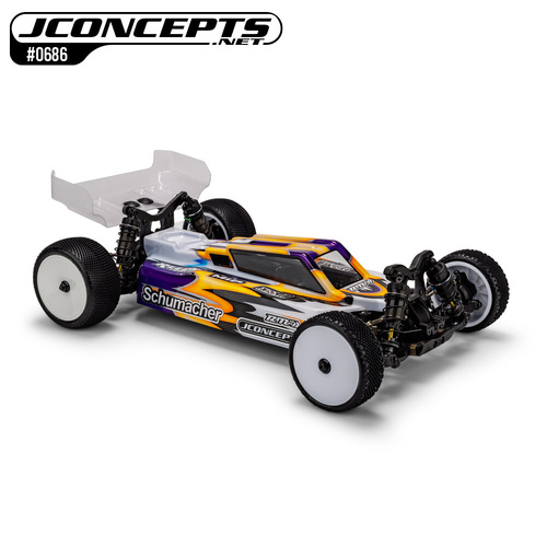 F2 - Schumacher CAT PB body w/ carpet | turf | dirt wing - lightweight