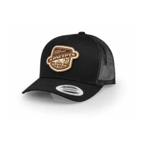 JConcepts - Heritage 21 hat - round bill, mesh, snap-back design - Black