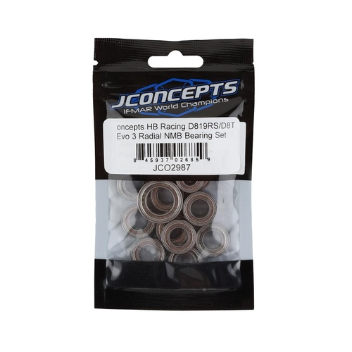 JConcepts Radial NMB bearing set - Fits, HB D819RS | D8T Evo 3