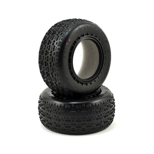JConcepts Swaggers Carpet Short Course Front Tires (2) (Pink)