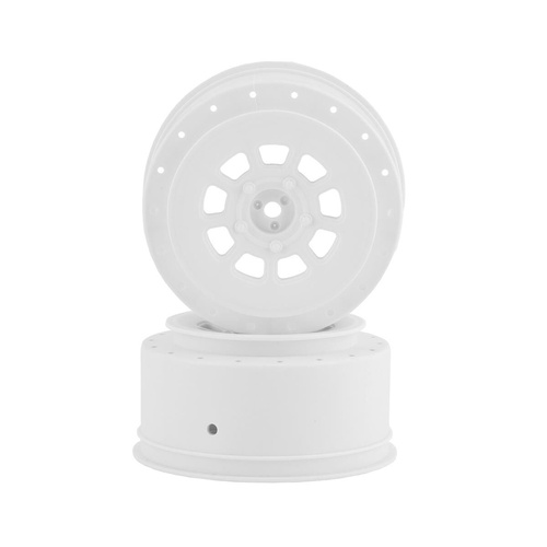 9-shot 12mm hex SC10 | SC6.2 +3mm offset wheel - white, 2pc.