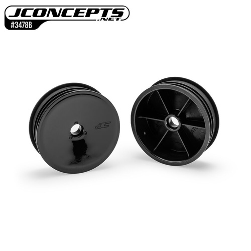 Mono - RC10 2.0" front wheel, stealth black - 2pc (Fits - 3/16" x 3/8" bearing)