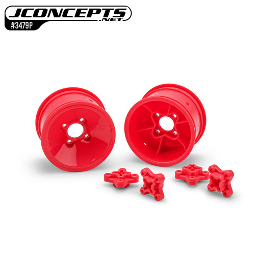Jconcepts Mono RC10 2.0" Rear Wheel Pink - JC3479P