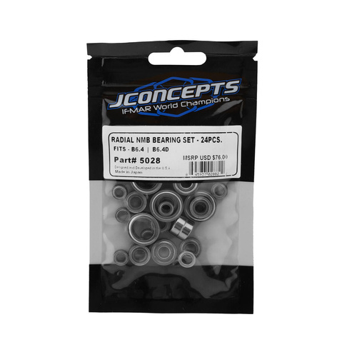 JConcepts Radial NMB bearing set - Fits, B6.4 | B6.4D
