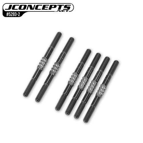 JConcepts Team Associated RC10B84 Fin Titanium Turnbuckle Set (Black)