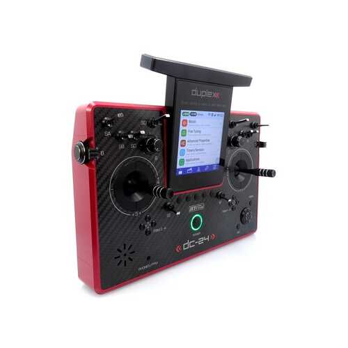 Jeti Model DC24 II Carbon Line Ruby Lacquer Multimode Transmitter, JDEX-TDC24II-CLRL