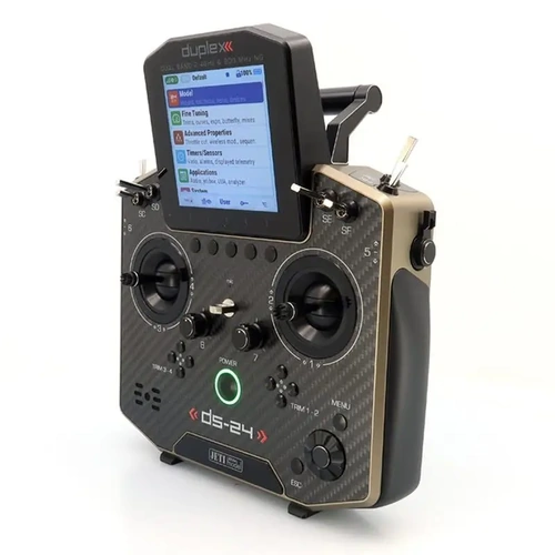 Jeti Model DS24 II Carbon Line Bronze Anodized Transmitter with REX12 Assist Receiver