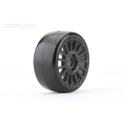 JETKO 1/8 GT BUSTER MOUNTED TYRES (2pc) (Radial Rim/ Super Soft)