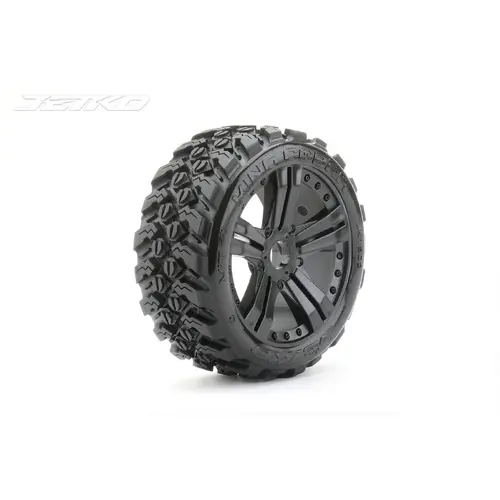 JETKO 1/8 Buggy EX-KING COBRA MOUNTED TYRES (2pc) (Claw Rim/Medium Soft)