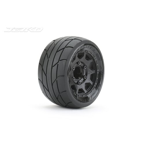 JETKO 1/10 ST 2.8 EX-SUPER SONIC MOUNTED TYRES (2pc) (12mm 0 offset Narrow/Claw Rim)