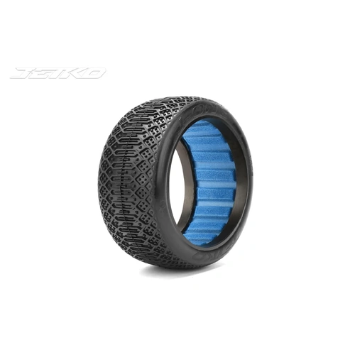 JETKO J-ONE 1/8 Buggy Tires w/ Insert (pair) - Clay Super Soft / Belted