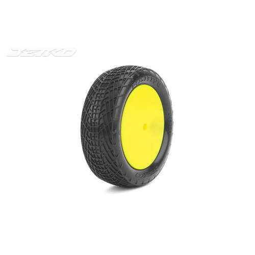 Jetko 1/10 Buggy 2WD Front POSITIVE Pre mounted Yellow Rim Super Soft JKO2005DYSSG