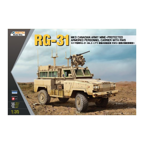 Kinetic K61010 1/35 RG-31 MK3 CANADA ARMY W/ RWS