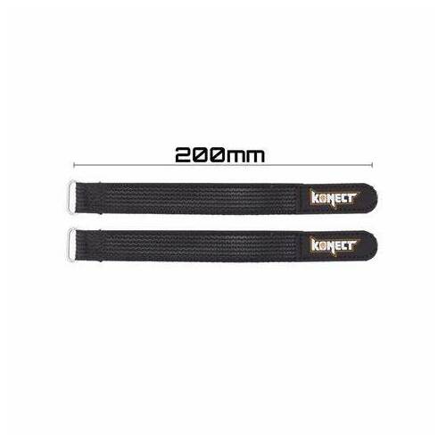 KONECT 200 mm Lipo Strape BLACK color  (2 pieces) - KN-LIPO.STRAP-200