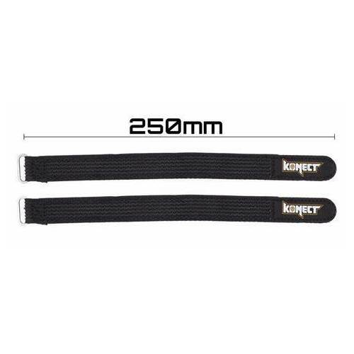 KONECT 250 mm Lipo Strape BLACK color  (2 pieces) - KN-LIPO.STRAP-250