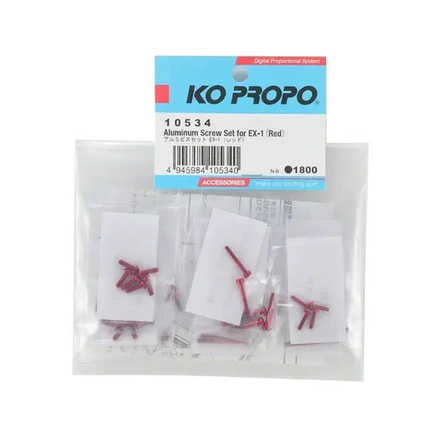 KO PROPO KIY RED ALUM SCREW SET - KO10534