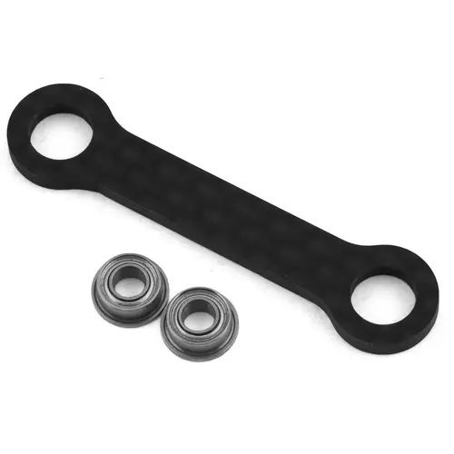 Kyosho Mid Optima 2022 Carbon Steering Link Plate Set w/bearings - KOS04334