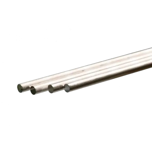 Round Aluminum Rod: 1/4" OD x 36" Long (4 Pieces)