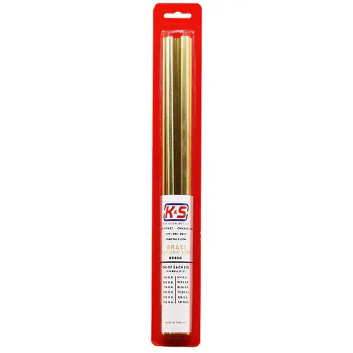 K&S SMALL BRASS TUBING ASSORTMENT