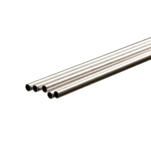 K&S 3903 ROUND ALUMINUM TUBE .45MM WALL (1 METER) 4MM OD (1 PC)