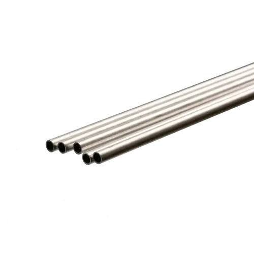K&S 3904 ROUND ALUMINUM TUBE .45MM WALL (1 METER) 5MM OD (1 PC)