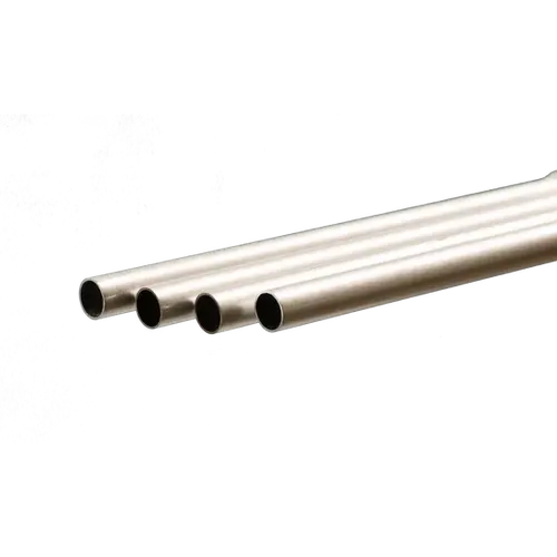 K&S 3908 ROUND ALUMINUM TUBE .45MM WALL (1 METER) 9MM OD (1 PC)