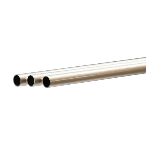 K&S 3909 ROUND ALUMINUM TUBE .45MM WALL (1 METER) 10MM OD (3 TUBES PER BAG)