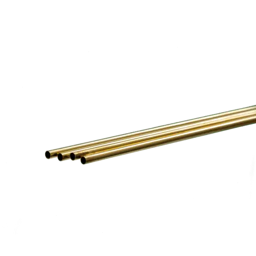 K&S 3926 ROUND BRASS TUBE .45MM WALL (1 METER) 8MM OD (1 PC)