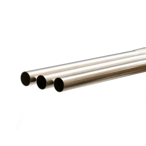 K&S 3936 THIN WALL BRASS TUBE .225MM WALL (1 METER) 4MM OD  (4 tubes per bag)