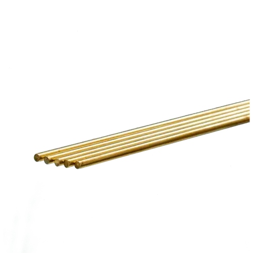 K&S 3956 ROUND BRASS ROD (1 METER) 3.5MM DIAMETER (1 PC)