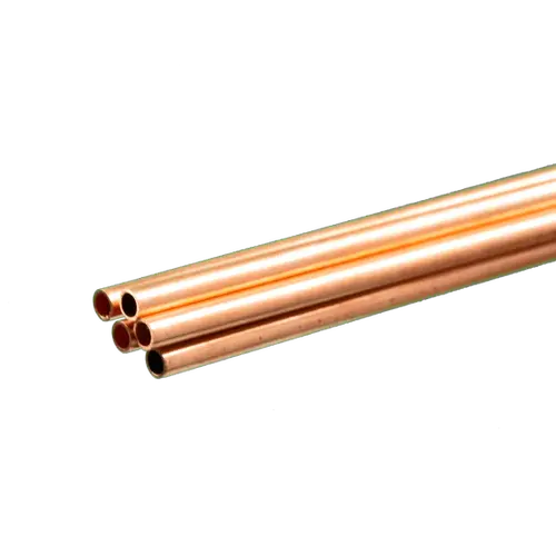 K&S 3962 ROUND COPPER TUBE .36MM WALL (1 METER) 4MM OD (1 PC)
