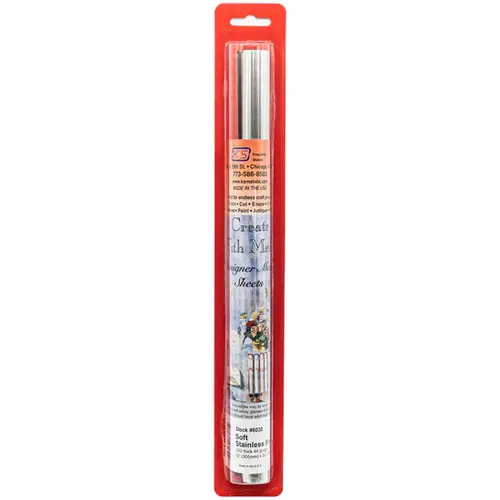 K&S 6030 FOIL SHEET (12IN X 30IN) STAINLESS STEEL  .002 (1 PER PKG)