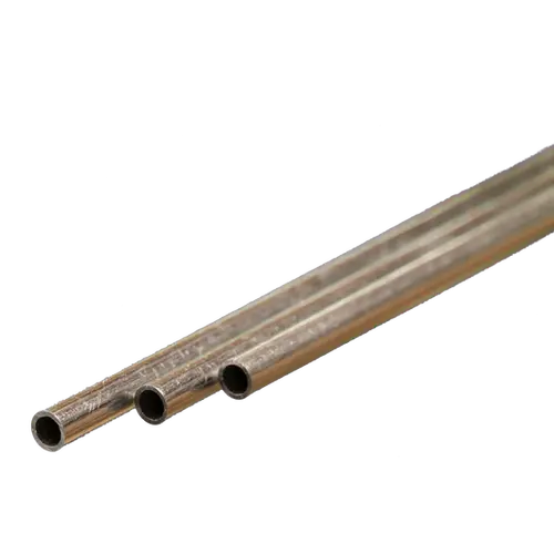 K&S 8101 ALUMINUM TUBE .014 WALL (12IN LENGTHS) 3/32IN (3 TUBES PER CARD)