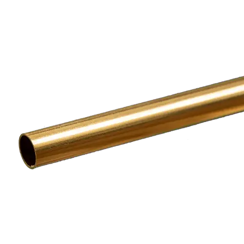 K&S 8136 ROUND BRASS TUBE .014 WALL (12IN LENGTHS) 13/32IN (1 TUBE PER CARD