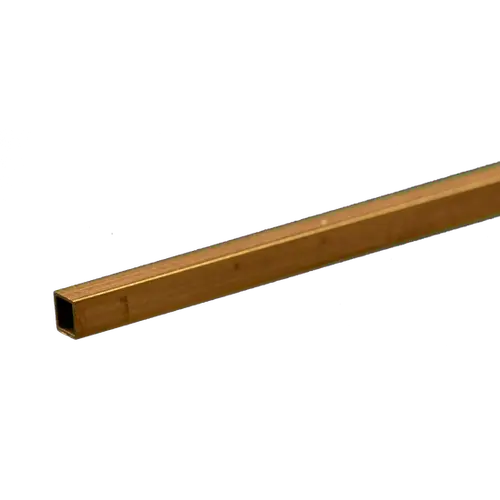 K&S 8152 SQUARE BRASS TUBE .014 WALL (12IN LENGTHS) 5/32IN (1 TUBE PER CARD
