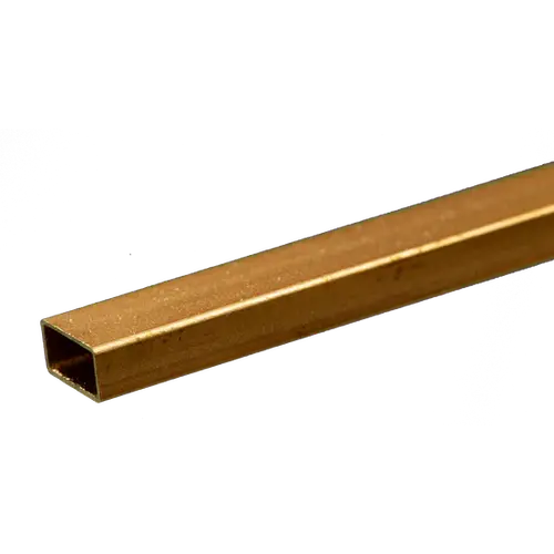 K&S 8268 RECTANGULAR BRASS TUBE .014 WALL (12IN LENGTHS) 3/16IN X 3/8IN (1 tube per card)