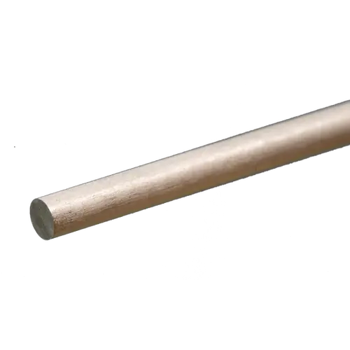 K&S 83044 SOLID ALUMINUM ROD (12IN LENGTHS) 3/16IN  (1 ROD PER CARD)