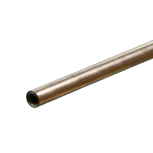 K&S 87113 ROUND STAINLESS STEEL TUBE .028 WALL (1 X 12IN LENGTH) 3/16IN