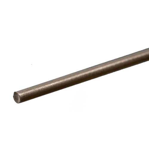 K&S 87135 ROUND STAINLESS STEEL ROD (12IN LENGTHS) 1/8IN (1 ROD PER CARD)