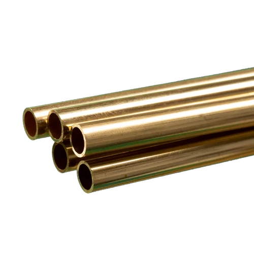 Round Brass Tube: 1/4" OD x 0.029" Wall x 36" Long (5 Pieces)