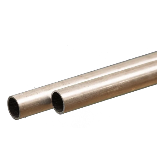 K&S 9806 ROUND ALUMINUM TUBE (300MM LENGTHS) 7MM OD X .45MM WALL (2 PIECES)
