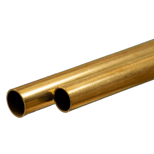 K&S 9826 ROUND BRASS TUBE (300MM LENGTHS) 8MM OD X .45MM WALL (2 PIECES)