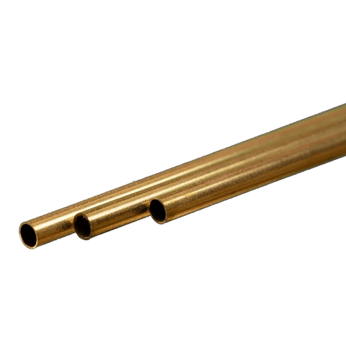 K&S 9836 THIN WALL BRASS TUBE  (300MM LENGTHS) 4MM OD X .225MM WALL (3 PIEC