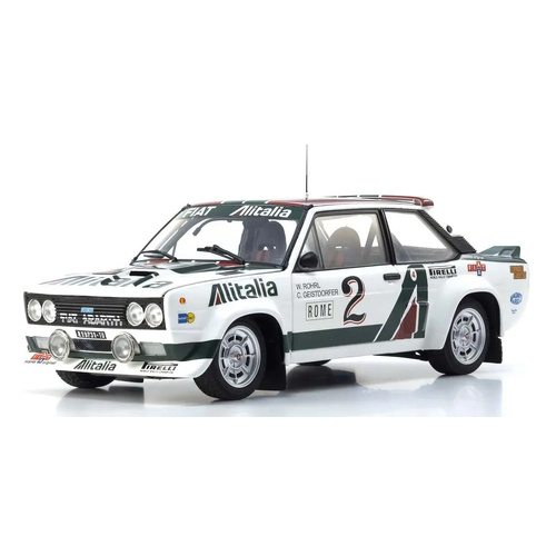 Kyosho 1/18 Fiat 131 Abarth 1978 Monte Carlo Nr. 2 Diecast Model Car
