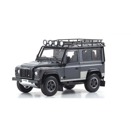 Kyosho 1/18 Land Rover Defender 90 (Gray) Diecast Model Car