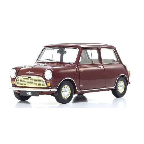 Kyosho 1/18 Morris Mini Minor Cherry Red Diecast Model Car