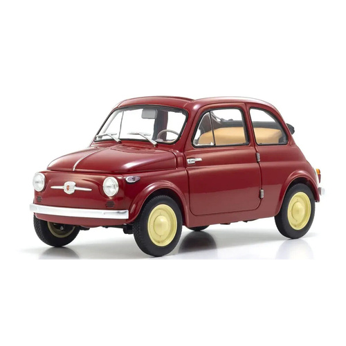Kyosho 1/18 Fiat NUOVA 500 Coral Red Diecast Model Car